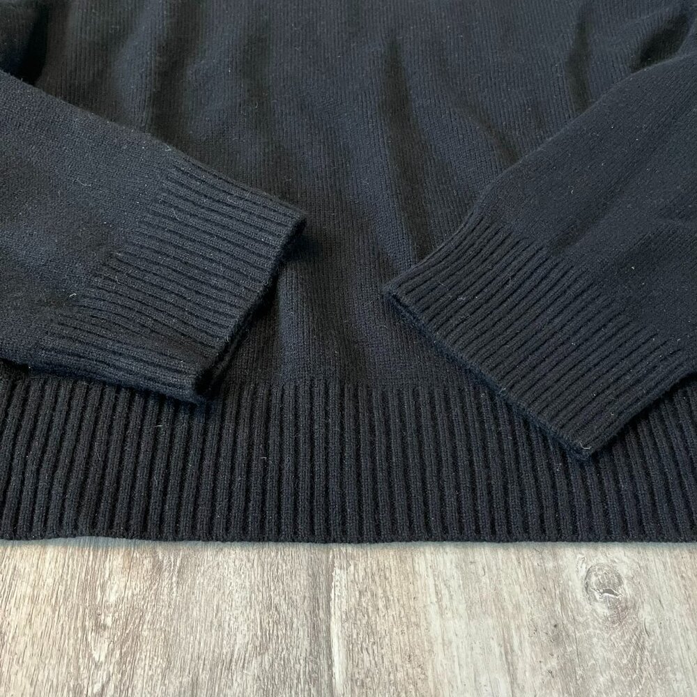 Quince Mongolian Cashmere Oversized Crewneck Sweater, Black, size XL - NWT! - Picture 7 of 13